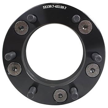 ジムニー　5けつ　汎用スペーサー　4個セット Amazon | 4枚セット 変換 スペーサー 5穴 → 6穴 厚さ 50mm PCD